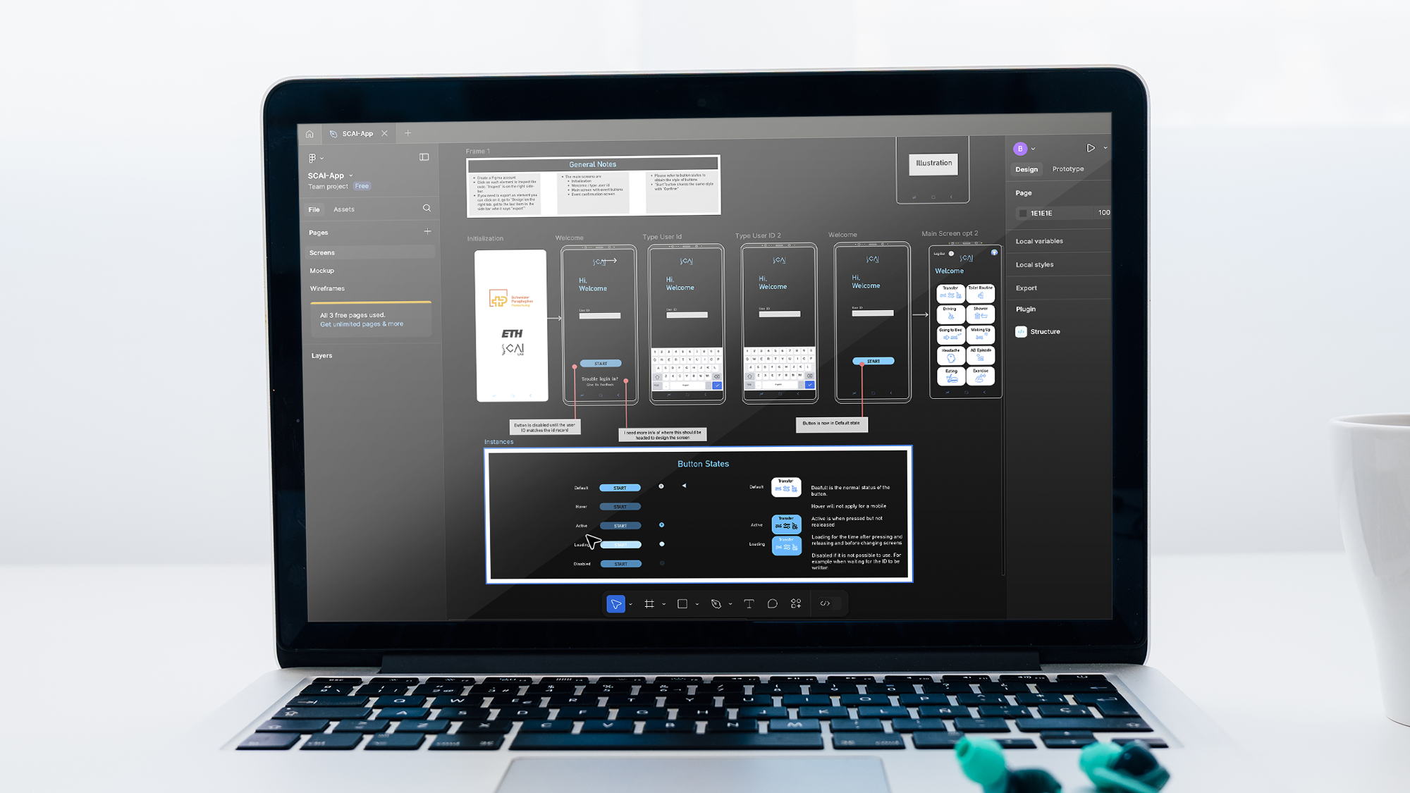 UI Dashboard – TESIS